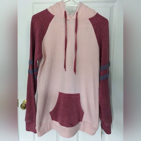 MV Sport Angel Fleece Pink Hoodie - Picture 2 of 9